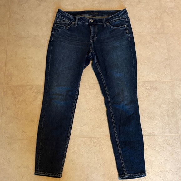 Silver Jeans Denim - Silver Jeans Dark Indigo Women's Elyse Skinny 29 waist 29 inseam